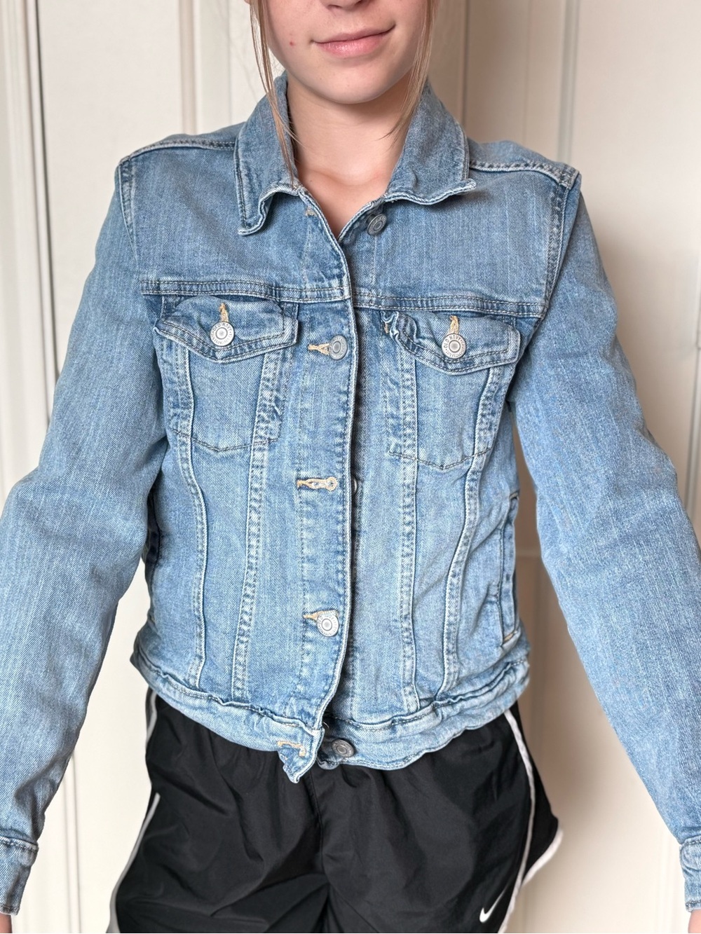 Old Navy Light Blue Denim Jacket - Classic cotton